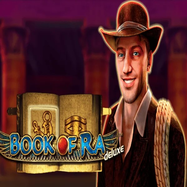 Book of Ra Deluxe slot icon by Novomatic, available at Tuuri Casino